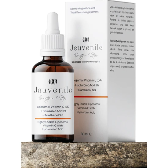 Jeuvenile Aydınlatıcı Canlandırıcı Liposomal Vitamin C %5 Cilt Bakım Serumu 30 ml - Vitamin C 5% Face Serum 30 ml