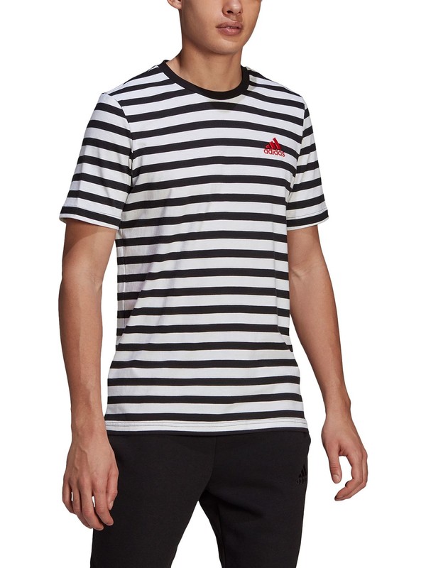 Adidas M Stripy Sj T Erkek Antrenman Tişörtü GK9137 Beyaz Fiyatı