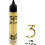 Cadence Rich Gold 3D Boncuk Efektli Boya 25 ml – El Sanatları, Hobi ve Dekoratif Süslemeler İçin Özel Renk