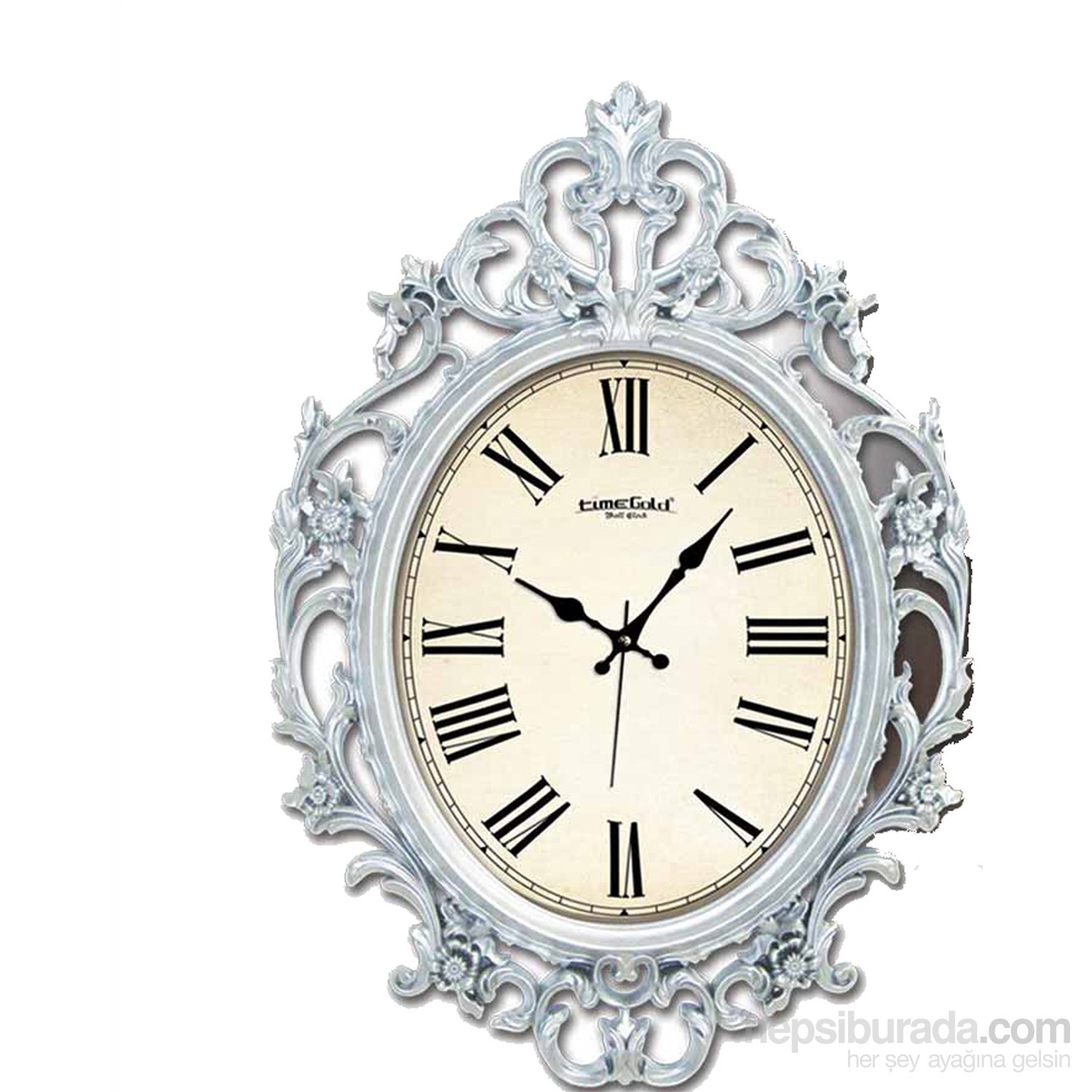 Time Gold Hira Duvar Saati Savoroski Taşlı Rakamlı Fiyatı