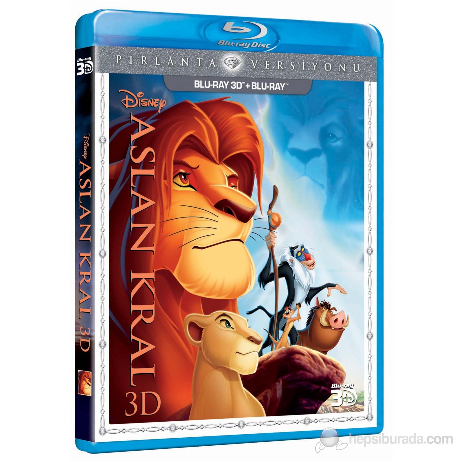 Lion King De Aslan Kral Pirlanta Versiyonu 3d Blu Ray Fiyati