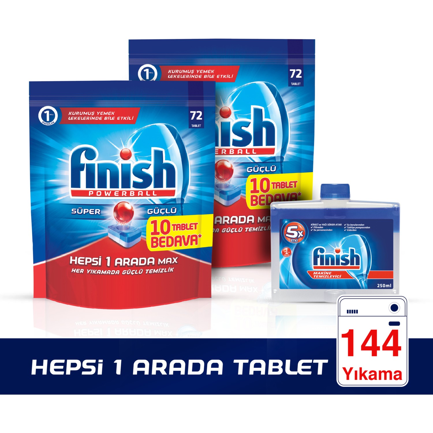 Finish Bulaşık Makinesi Deterjanı Hepsi Bir Arada 72 x 2 Fiyatı