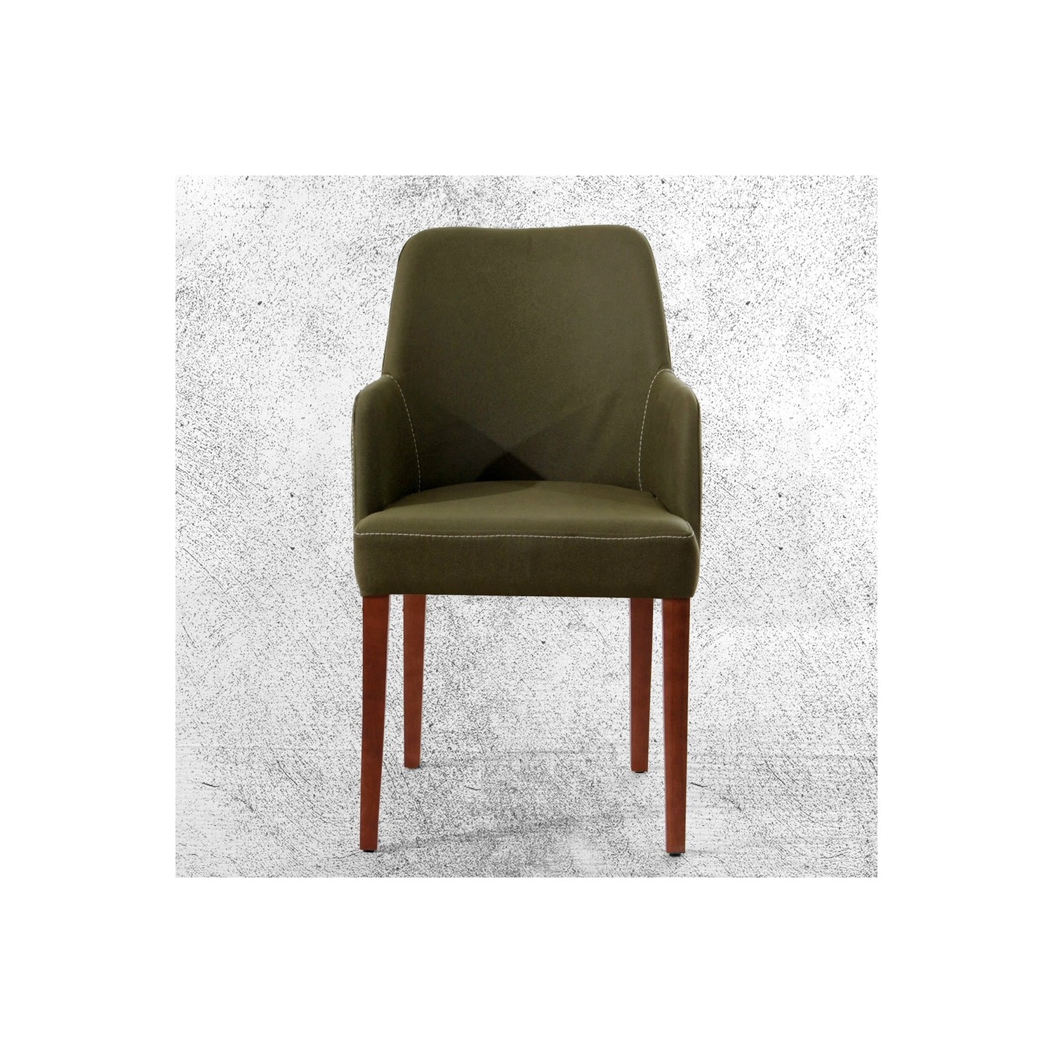 Hira Sandalye Düz Ceviz Ayaklı K.Yeşil Kollu Sandalye Fiyatı