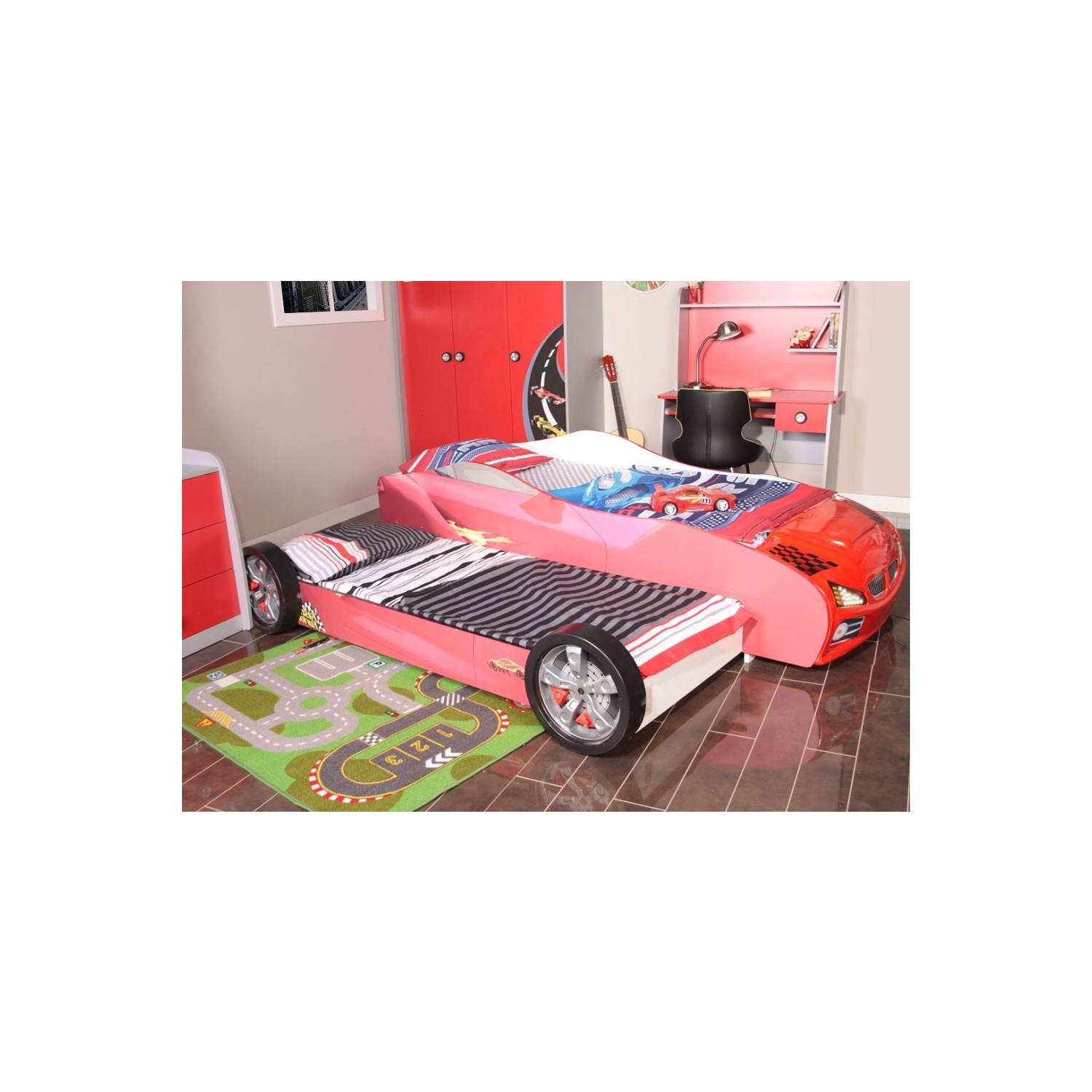 Mobika 3D Yavrulu Arabalı Yatak Kırmızı Fiyatı Taksit Seçenekleri