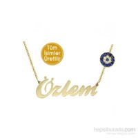 Goldstore 14 Ayar Altın Nazar İsim Kolye IKNP36467