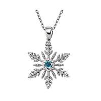Gizzaro 0.03 Karat Pırlanta 0.15 Karat Topaz Pırlanta Kar Kolye Gmy127