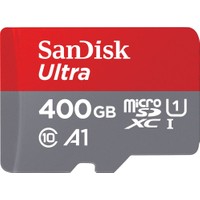SanDisk Ultra 400GB 100MB/S Class 10 microSDXC Hafıza Kartı + Adaptör SDSQUAR-400G-GN6MA