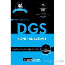 Pegem Akademi Yayıncılık DGS Konu Anlatımlı 2015 - Savaş Doğan