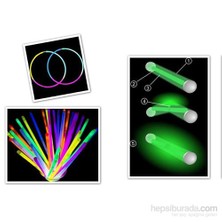 Glow Stick Fosforlu Kırılan Çubuk (100 Adet)