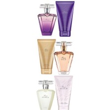 Avon Rare Amethyst Pearls Ve Gold Edp 50 Ml Bayan Parfüm + Krem