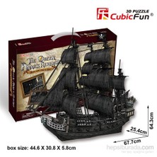 Cubic Fun 3D 308 Parça Puzzle The Queen Anne's Revenge