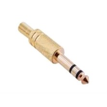 Uptech 6.3Mm Stereo Erkek Jack Gold - Ks205