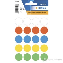 Herma Yuvarlak Etiket 6 RENKLİ