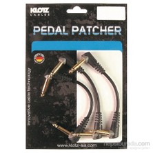 Klotz 3lü Açılı Altın Uçlu 15cm Pedal Patch Kablosu