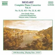 Mozart - Complete Piano Concertos Vol. 6 - Nos. 11 & 22 Cd