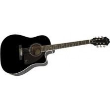 Epiphone J-45EC Studio - Solid Top Fishman Presys-II Elektro Akustik Gitar (Ebony)