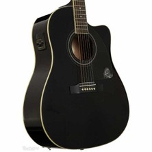 Epiphone J-45EC Studio - Solid Top Fishman Presys-II Elektro Akustik Gitar (Ebony)