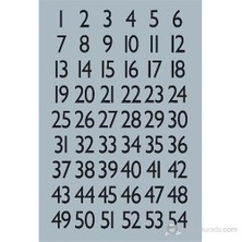 Herma Ofis Etiketleri Harf&Rakam 1-100, 13X12Mm Gümü  4134