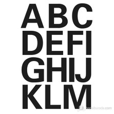 Herma Ofis Etiketleri Harf Ve Rakam A-Z Harf 25 Mm  4167