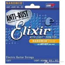 Elixir 12077 Nanoweb Light Heavy Elektro Gitar Teli (10-52)