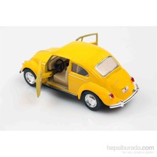 Kinsmart 1967 Volkswagen Classical Beetle 1/32 Çek Bırak Die Cast Model Araç Sarı