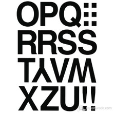 Varıo Harf Etıket O-z 33mm Sıyah