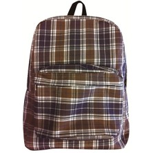 Umix Okul Çantası Ekose Kahve