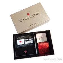 Bella Gloria Kırmızı Kuartz Topaz Roz Aşk Yüzüğü (GPY0044) - Kalp Küpe Hediyeli !