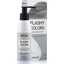 Neva Flashy Colors Yarı Kalıcı Saç Boyası Gümüş - Silver Gray