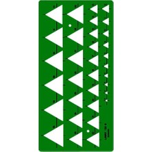Linex Üçgen Şablon 1133S Yeşil Şeffaf 235 X 116 Mm. 563300