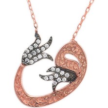 Altınsepeti Lale Motifli Gümüş Vav Kolye G189Kl