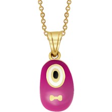 Altınsepeti Altın Pembe Patik Kolye As1351Kl