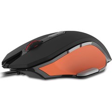 Rampage STRIKE SMX-R14 Siyah/Turuncu 9 Tuş Oyuncu RGB Mouse