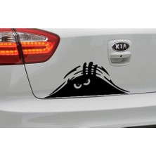Kızgın Bagajdan Bakan Adam Oto Sticker - 30x12 cm