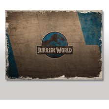 Cakasepetim Ahşap Tablo Jurassic World Sembolü