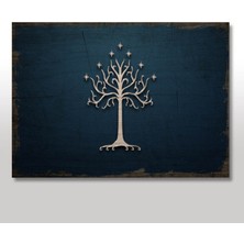 Cakasepetim Ahşap Tablo Yüzüklerin Efendisi Bayrak