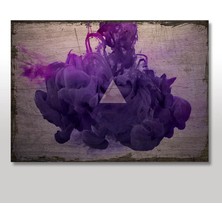 Cakasepetim Ahşap Tablo Eflatun Renk Büyüsü