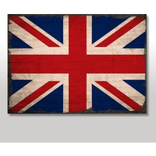 Cakasepetim Ahşap Tablo İngiltere Bayrağı