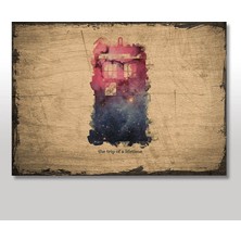 Cakasepetim Ahşap Tablo Dumanlı Doktor Polis Noktası