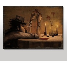 Cakasepetim Ahşap Tablo Depression Adam