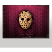 Cakasepetim Ahşap Tablo Jason Maskesi