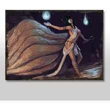 Cakasepetim Ahşap Tablo Mısırlı Güzel Kadın