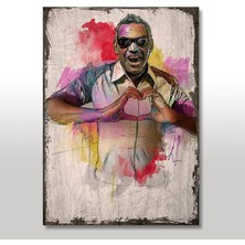 Cakasepetim Ahşap Tablo  Ray Charles