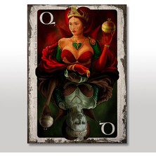 Cakasepetim Ahşap Tablo İskanbil Kartlar Lira Ölüm