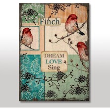 Cakasepetim Ahşap Tablo İspinoz Şarkı Aşk