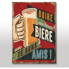 Cakasepetim Ahşap Tablo Biraz İçmeye Davet Afişi Şekilli