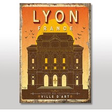 Cakasepetim Ahşap Tablo Lyon de Sanat Kalesi Tarz