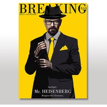 Tablomega Ahşap Tablo  Mr Heisenberg Hreaking Bad Afişi
