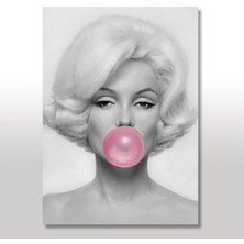 Cakasepetim Ahşap Tablo  Pembe Sakızlı Marilyn Monroe