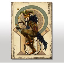 Cakasepetim Ahşap Tablo Maskeli Joker Desenli